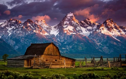 man made barn HD Desktop Wallpaper | Background Image