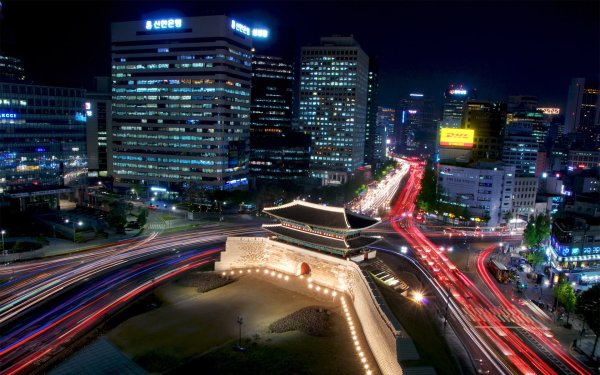 Man Made Seoul Cities South Korea Time-Lapse HD Wallpaper | Background Image
