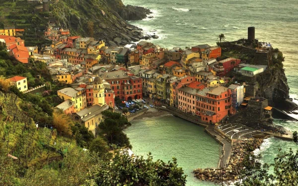 man made Vernazza HD Desktop Wallpaper | Background Image