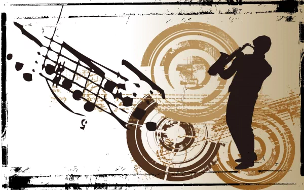 artistic saxophone HD Desktop Wallpaper | Background Image