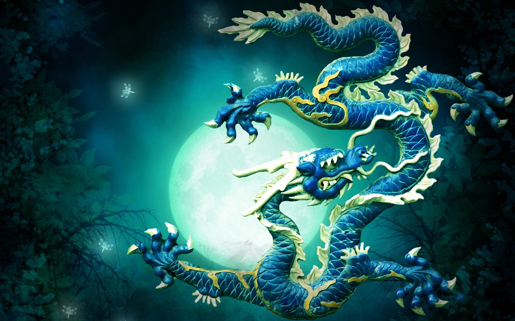 blue dragon Wallpaper and Background Image | 1680x1050