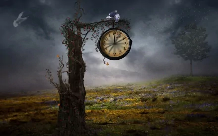 artistic clock HD Desktop Wallpaper | Background Image