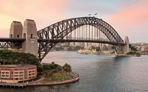man made Sydney Harbour Bridge HD Desktop Wallpaper | Background Image