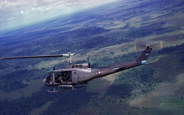 military Bell UH-1 Iroquois HD Desktop Wallpaper | Background Image