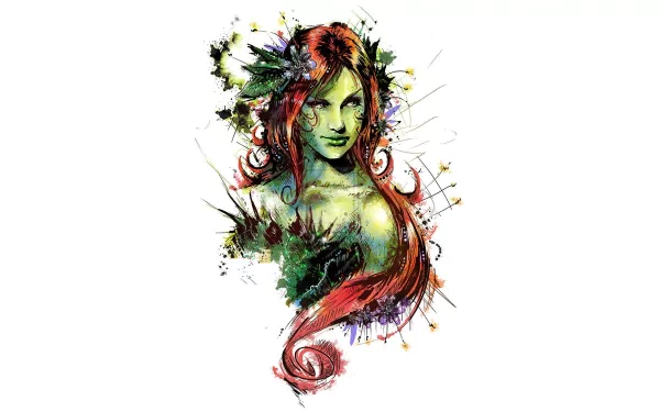 Comic Poison Ivy HD Desktop Wallpaper | Background Image