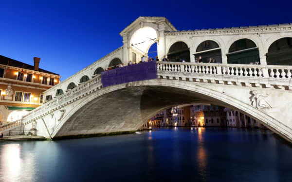 Rialto Bridge Italy Venice man made bridge HD Desktop Wallpaper | Background Image