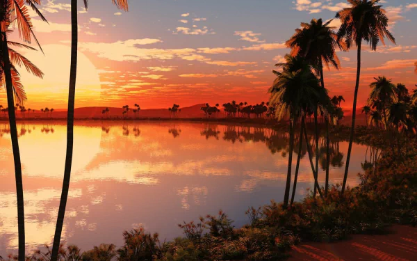 Lush island paradise in vibrant HD desktop wallpaper with beautiful natural scenery.