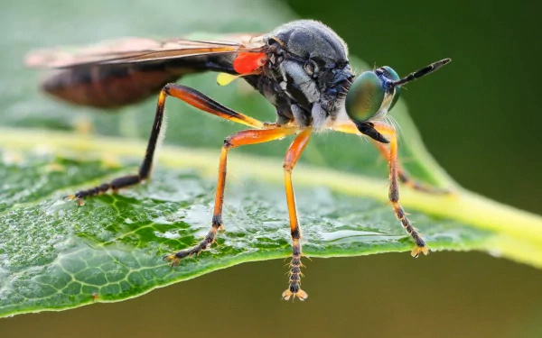  Red-Legged Robberfly