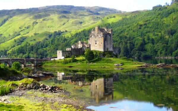 Man Made Eilean Donan Castle Castles United Kingdom HD Wallpaper | Background Image