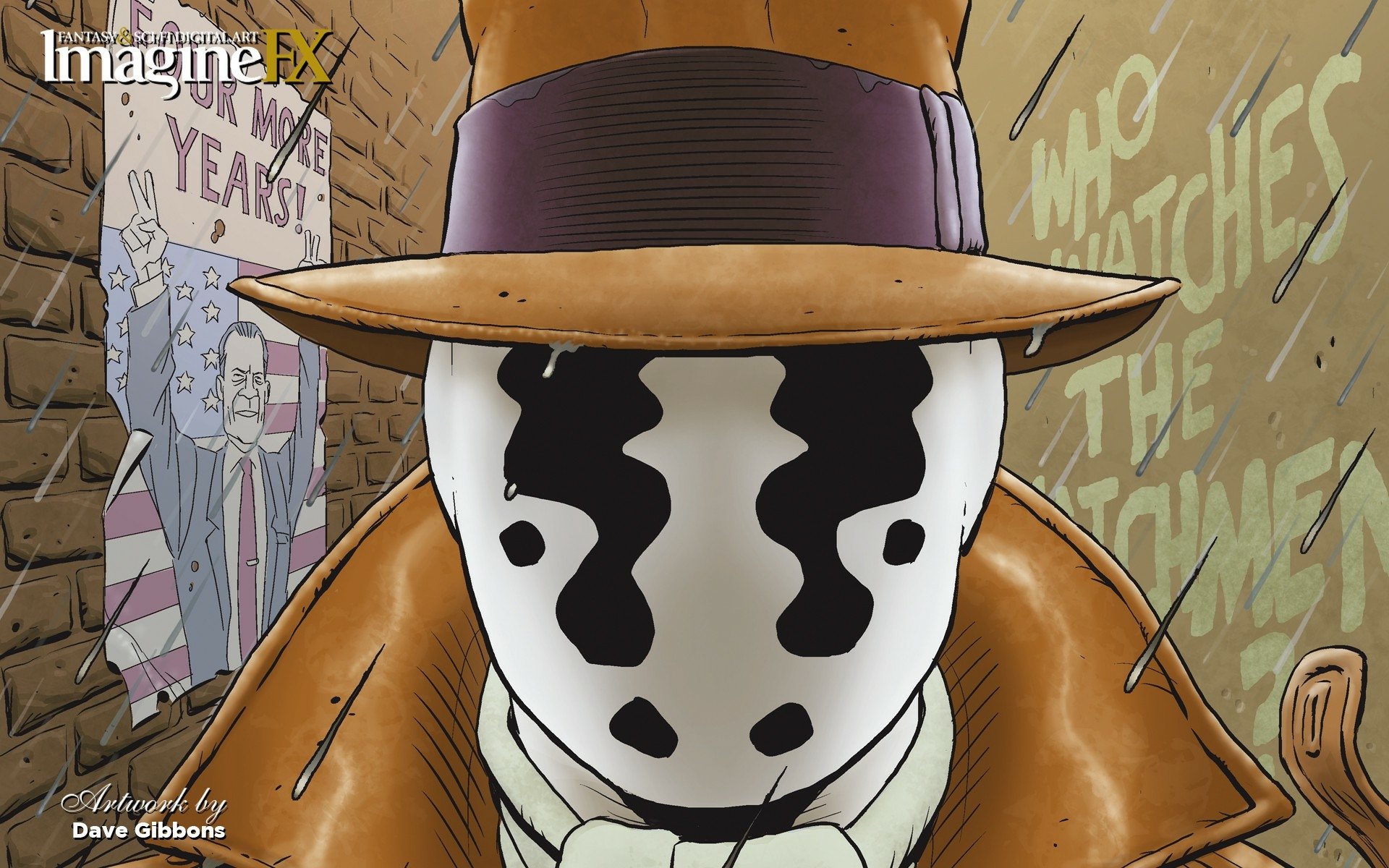 Download Rorschach Comic Watchmen HD Wallpaper