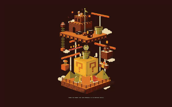 video game Super Mario Bros. HD Desktop Wallpaper | Background Image
