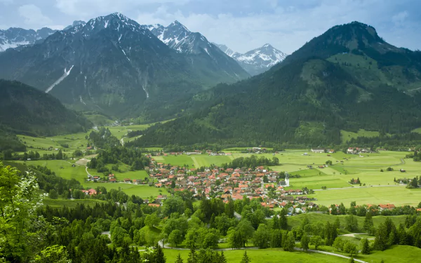 man made village HD Desktop Wallpaper | Background Image