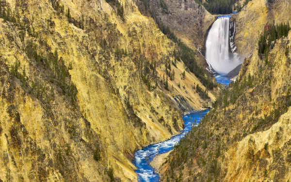 nature yellowstone falls HD Desktop Wallpaper | Background Image