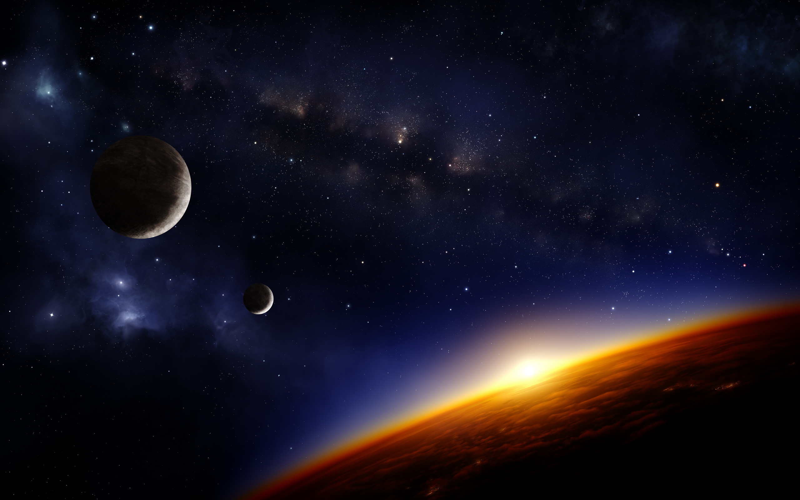 Download Sci Fi Planetscape HD Wallpaper