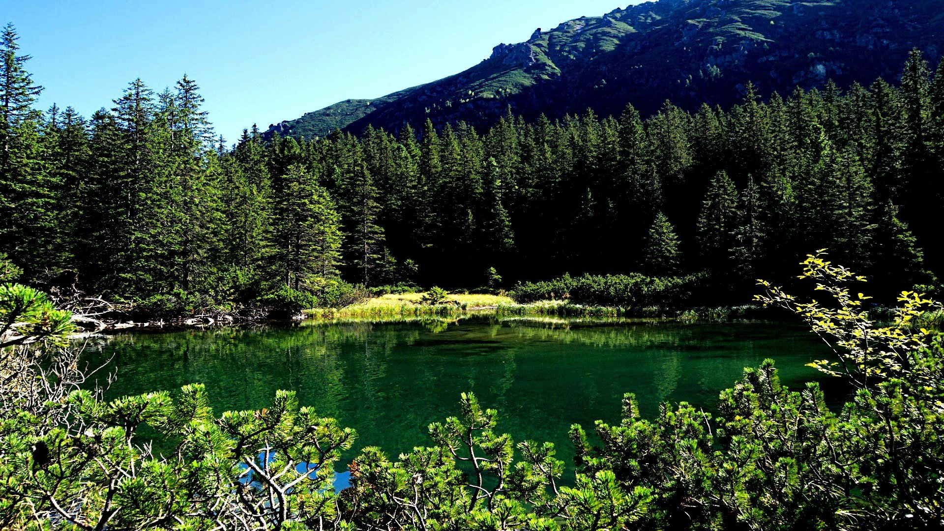 Serene Lake Escape: HD Nature Wonderland | 1920x1080 | Wallpaper Abyss