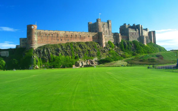 man made Bamburgh Castle HD Desktop Wallpaper | Background Image