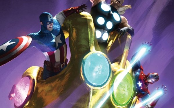 Comics Ultimates Captain America Thor Iron Man HD Wallpaper | Background Image
