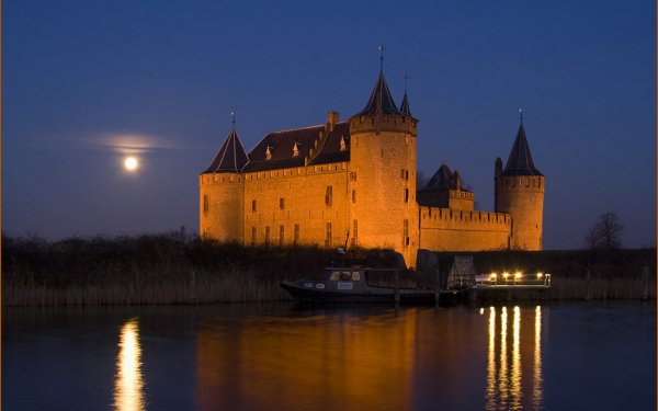 Man Made Muiderslot Castles Netherlands HD Wallpaper | Background Image