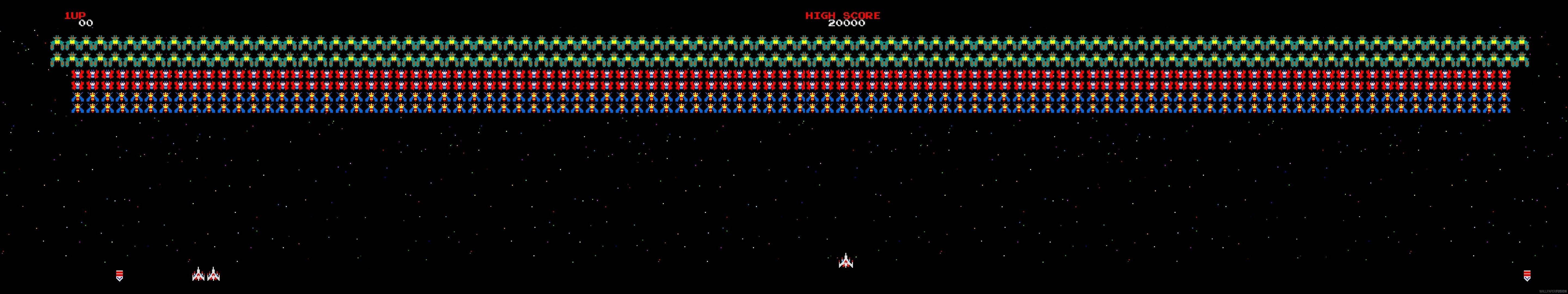 galaga space background