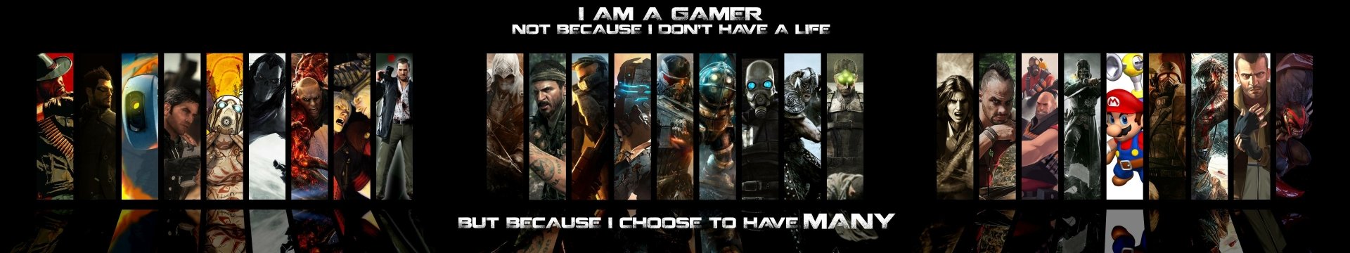 game collage website wallpaper