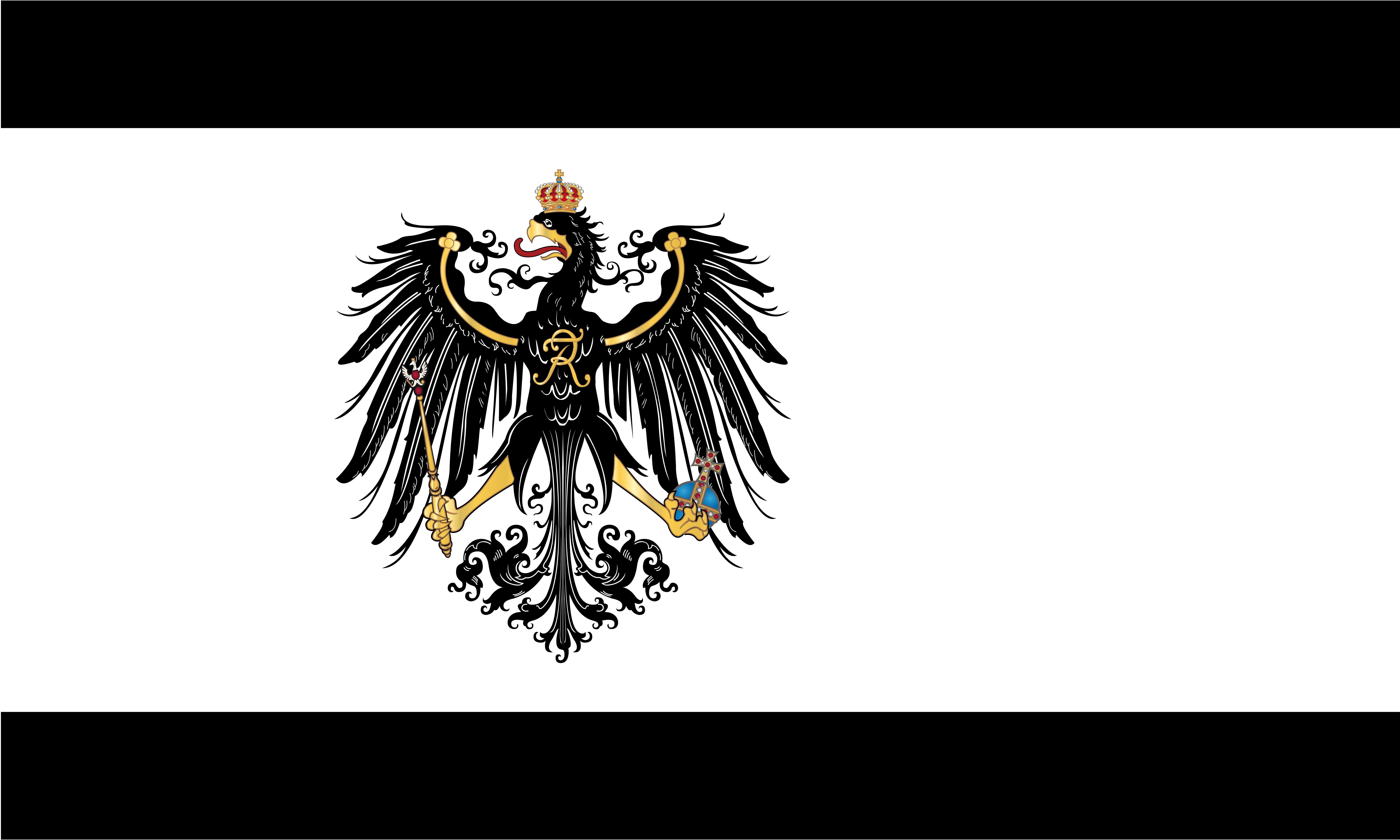 Flag Of Prussia 8k Ultra HD Wallpaper