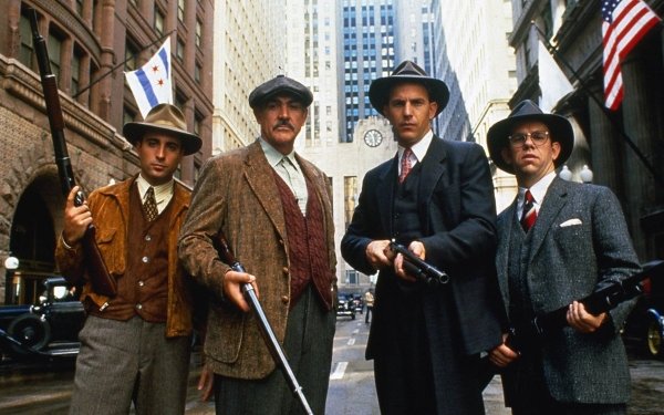 Movie The Untouchables Sean Connery Kevin Costner Andy García Charles Martin Smith HD Wallpaper | Background Image