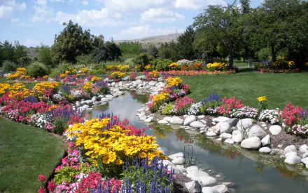 man made garden HD Desktop Wallpaper | Background Image