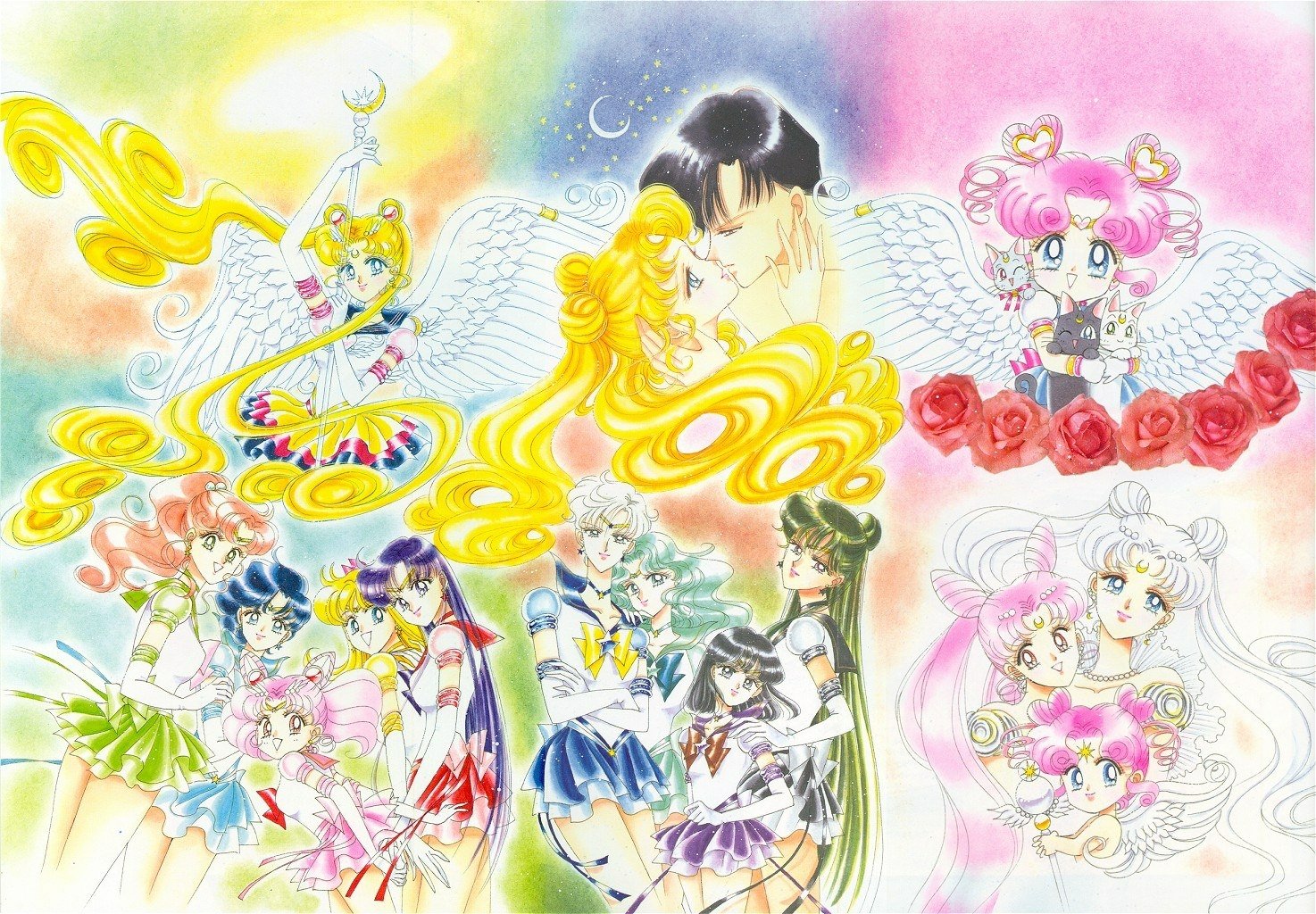 Stunning Sailor Moon HD Wallpaper: A Celestial Celebration