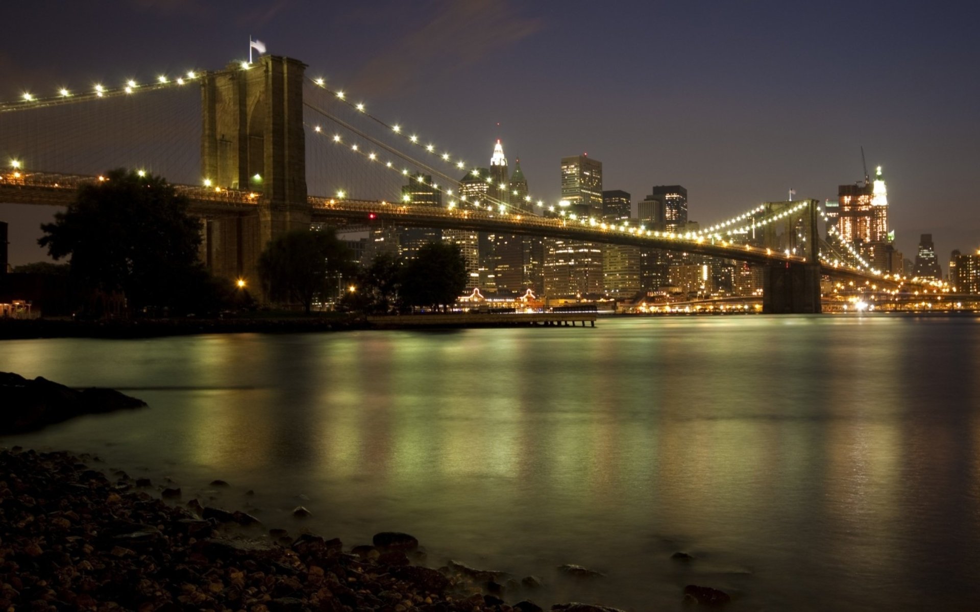 Download Man Made Brooklyn Bridge HD Wallpaper