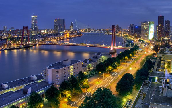 Man Made Rotterdam Cities Netherlands HD Wallpaper | Background Image
