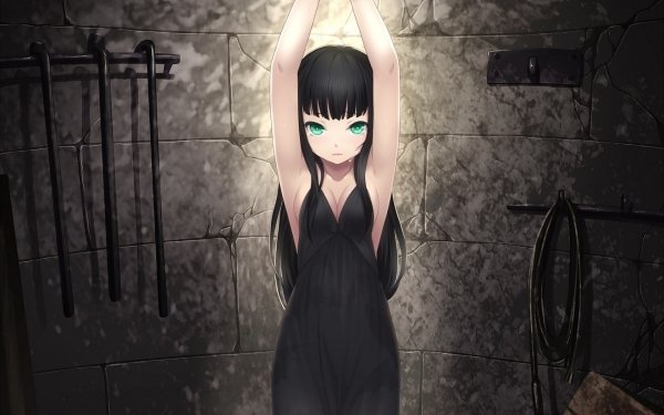 Anime Original Black Hair HD Wallpaper | Background Image