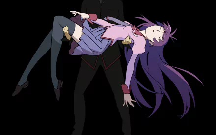 Hitagi Senjōgahara Anime Monogatari (Series) HD Desktop Wallpaper | Background Image