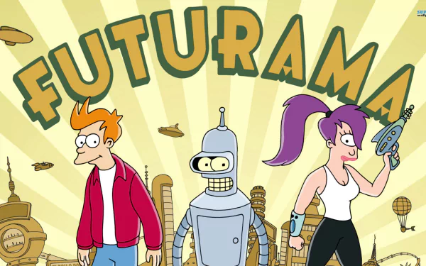 Leela (Futurama) Bender (Futurama) Fry (Futurama) TV Show Futurama HD Desktop Wallpaper | Background Image