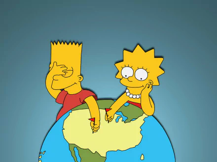 Lisa Simpson Bart Simpson TV Show The Simpsons HD Desktop Wallpaper | Background Image