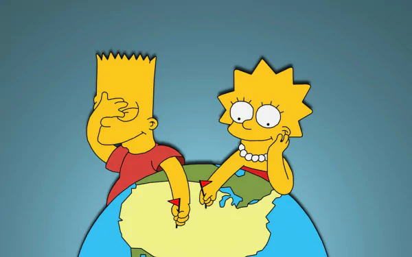 Lisa Simpson Bart Simpson TV Show The Simpsons HD Desktop Wallpaper | Background Image