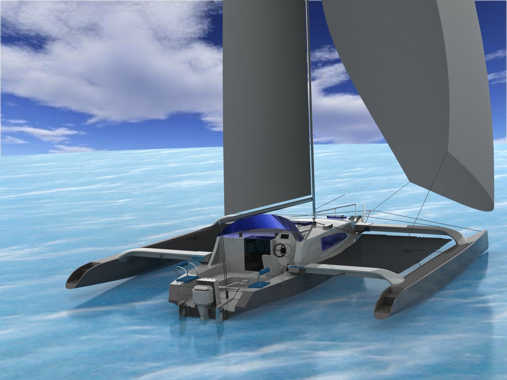 Download Vehicle Trimaran HD Wallpaper