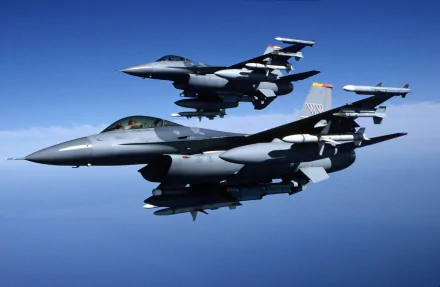 air force military General Dynamics F-16 Fighting Falcon HD Desktop Wallpaper | Background Image