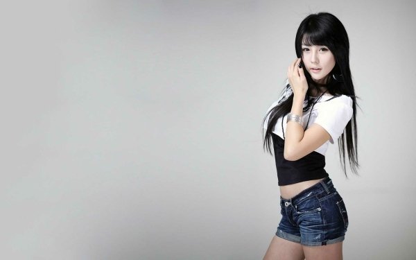 Women Lee Ji Woo Models South Korea Korean HD Wallpaper | Background Image