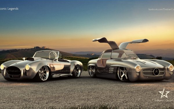 Vehicles Classic Mercedes-Benz 300 SL Cobra Mercedes-Benz Shelby Cobra HD Wallpaper | Background Image