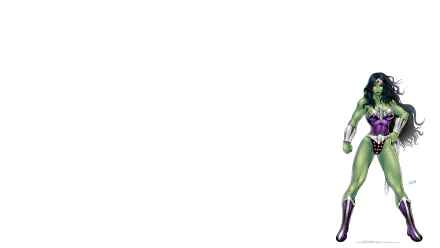 Comic She-Hulk HD Desktop Wallpaper | Background Image