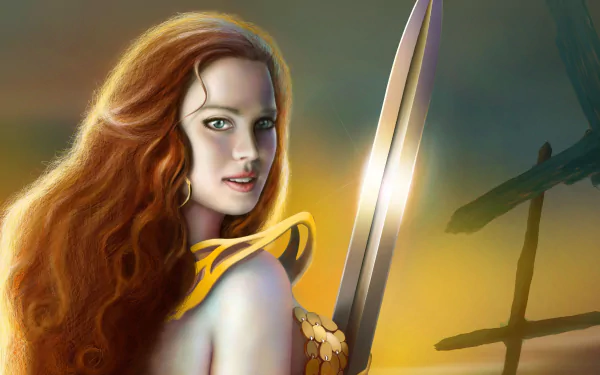 Comic Red Sonja HD Desktop Wallpaper | Background Image