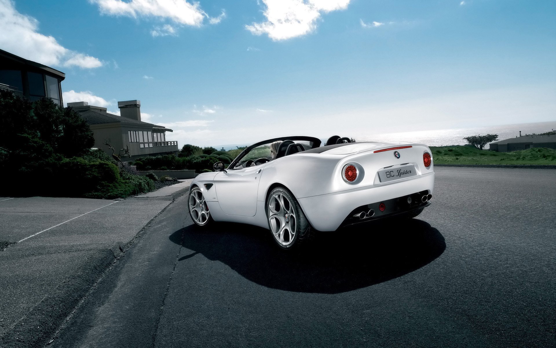 Download Alfa Romeo Vehicle Alfa Romeo 8C Spider HD Wallpaper