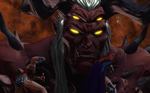 Wonder Woman Comic Trigon HD Desktop Wallpaper | Background Image