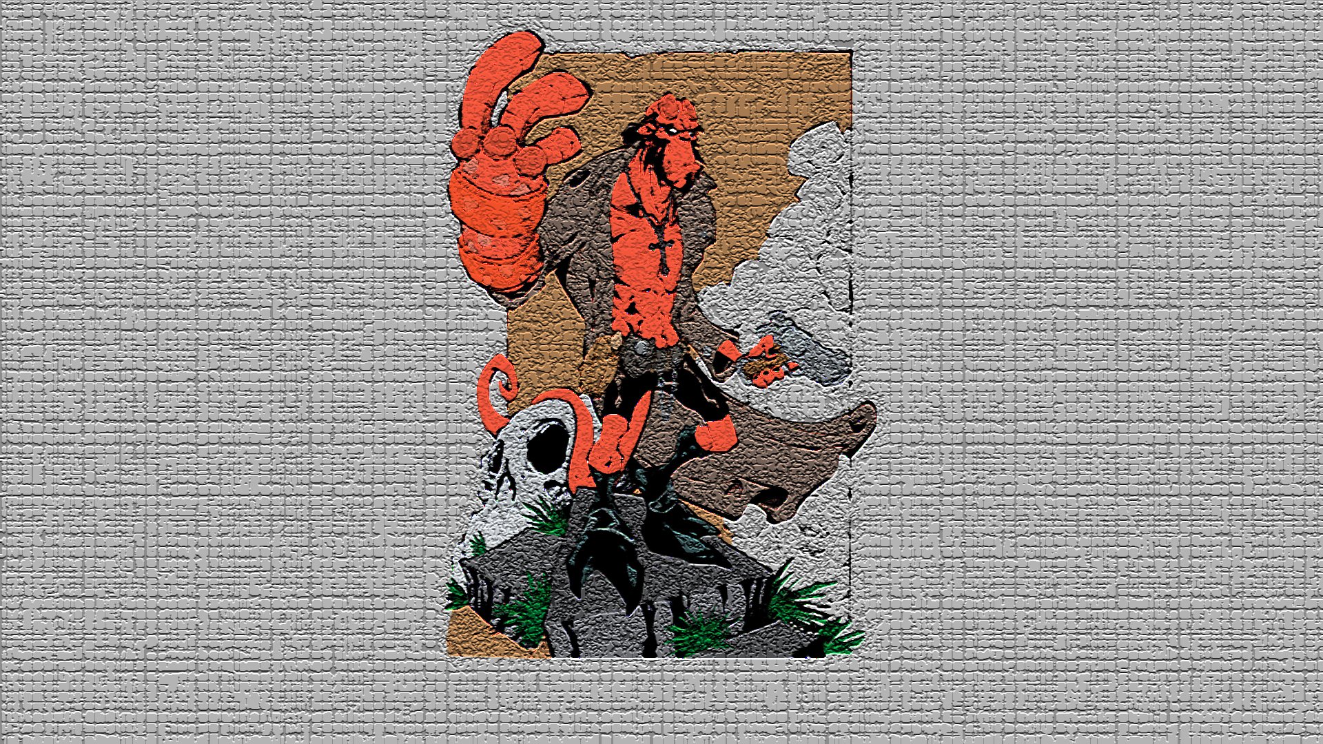 Download Comic Hellboy HD Wallpaper