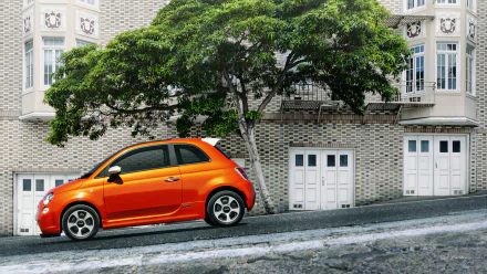 vehicle Fiat 500e HD Desktop Wallpaper | Background Image