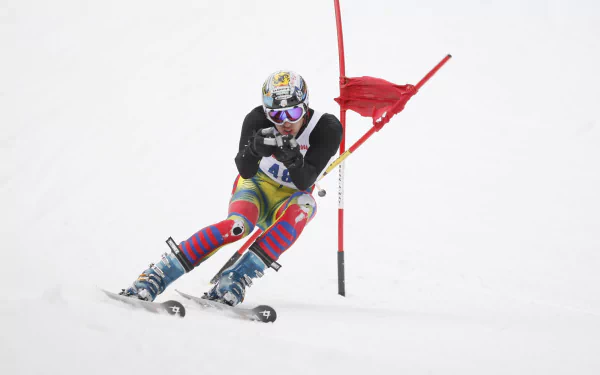 slalom skiing Sports HD Desktop Wallpaper | Background Image