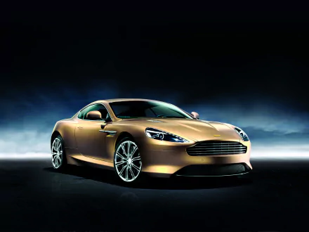 HD PC desktop wallpaper featuring a sleek Aston Martin Dragon 88 vehicle in a dark, atmospheric setting.