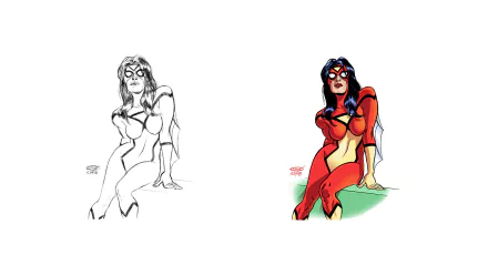 Comic Spider-Woman HD Desktop Wallpaper | Background Image