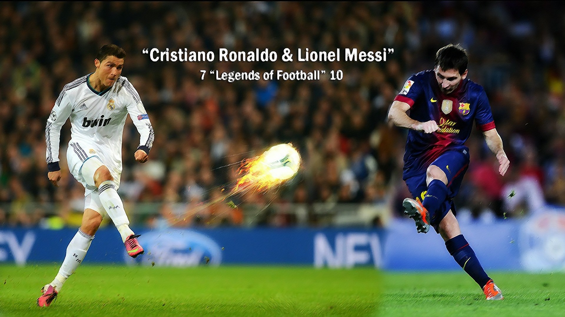 Soccer, Cristiano Ronaldo, Lionel Messi, HD wallpaper