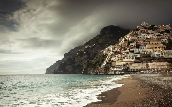coast man made Positano HD Desktop Wallpaper | Background Image